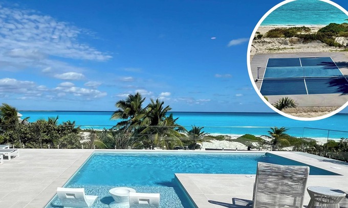 Jimmy Hill Villa | Beyond Blue Exuma, Beachfront Luxury Villa with Pool and Pickleball